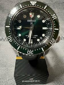 SBEJ009セイコー ダイバー SEIKO 自動巻き 大谷翔平GMT 緑革ベルト仕様　オートマチック腕時計 PROSPEXプロスペックス