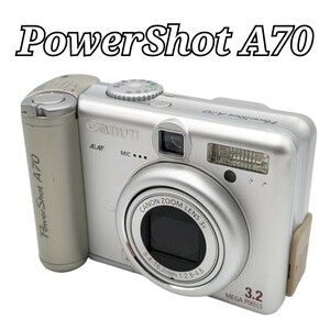 Canon コンパクトデジタルカメラ PowerShot A70 PC1043 ジャンク 現状渡し キャノン パワーショット