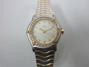EBEL　1057902　18K GOLD BEZEL　レディース腕時計　K18　12P　ダイヤベゼル　エベル　#60182