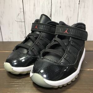 【NIKE】 JORDAN 11 RETRO (BT) BLACK/GYM RED-WITE-ANTHRACITE 378040-002 2015年 15cm KID ナイキ ジョーダン 送料無料!