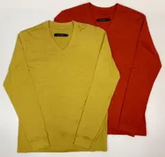 1PIU1UGUALE3 Tシャツ2枚セット　赤、イエロー