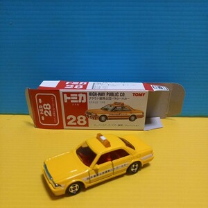 日本製 絶版 トミカ赤箱28 クラウン 道路公団 パトロールカー 1/63 撮影開封未使用【ネコポス不可】