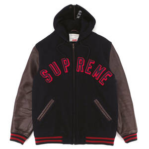 Supreme - Hooded Varsity Jacket 紺L シュプリーム - フーデッド バーシティー ジャケット 2012FW