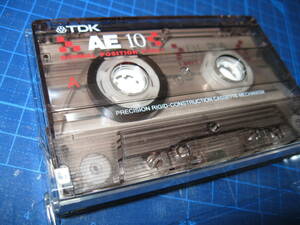 使用済み 中古　 カセットテープ　TDK　AE10　Type1　ノーマル　10分 1本　爪あり　No.271