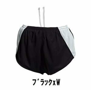 1199円 新品 レディース ランニング パンツ ブラックxW サイズ120 子供 大人 男性 女性 wundou ウンドウ 5590 陸上