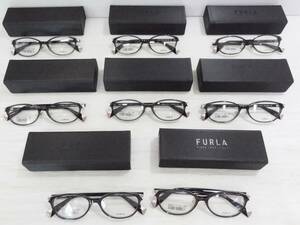 A0279 展示品 FURLA フルラ 眼鏡 メガネフレーム 計8個 まとめ売り VFU523J レンズ無し COLOR:0840