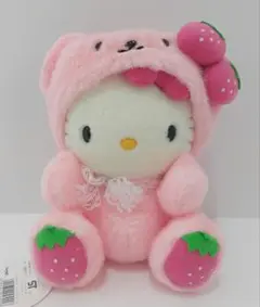 レア　サンリオ　Sanrio　ハローキティ　キティ　苺　いちご　クマ　ぬいぐるみ