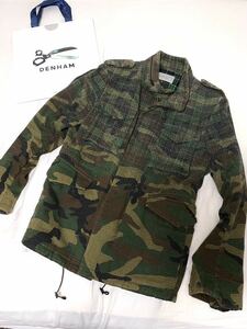 ★¥120,000★美品★DENHAM×MINOTAUR デンハム ミノトール ダブルネーム ミリタリージャケット XS カモフラ★ロンハーマン RHC