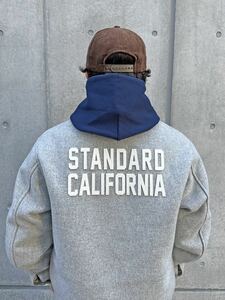 Standard California/スタンダードカリフォルニア SD Varsity Jacket グレー XL 未使用 スタジャン ヴァーシティジャケット