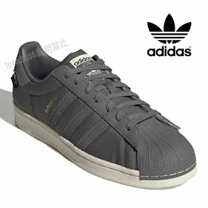 新品未使用 adidas スーパースター【26cm】定価14500円 superstar レザー 天然皮革 スニーカー アディダス super star 1602 靴 グレー