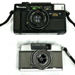 H2896 カメラ まとめ フィルムカメラ OLYMPUS-PEN EES-2 オリンパスペン FUJICA フジカ AUTO-7 DATE ジャンク品 中古 訳あり
