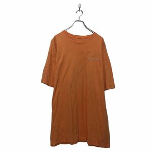 TOMMY BAHAMA 半袖 プリント Tシャツ XL オレンジ ビッグサイズ バックプリント クルーネック 古着卸 アメリカ仕入 a605-5785