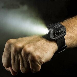 防水 Led 戦術的ディスプレイ充電式腕時計懐中電灯マルチツール屋外照明屋外キャンプ狩猟用