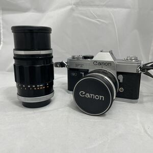 【 Canon キャノン FT QL フィルムカメラ 50mm 1:1.4＆望遠レンズ FL 135mm 1:2.5 セット ケース付 】