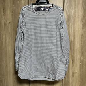 628 paul smith ポールスミス メインライン 長袖ボーダーストライプ切り替えTシャツ