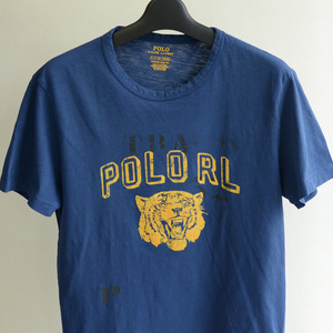 未使用 ラルフローレン POLO ロゴ カレッジ ステンシル Tシャツ size S