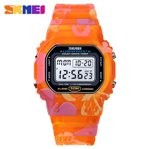 SKMEI 腕時計1627　トロピカル　オレンジ