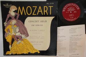 米LP マグダ・ラズロー, アルジェオ・クァドリ, ウィーン国立歌劇場 Mozart:concert Arias For Soprano WL5179 WESTMINSTER /00260