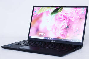 【1円～】2021/7製 11世代CPU 超軽量薄型 LIFEBOOK U9311/F i3-1125G4 RAM8G SSD256G 13.3型FHD Wi-Fi6 顔認証 Win10Pro 富士通製