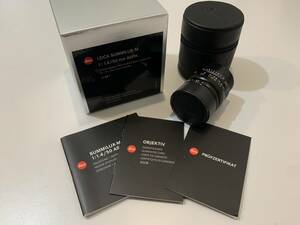 Leica SUMMILUX-M 50 f/1.4 ASPH., black anodized finish ライカ ズミルックス 新品同様品
