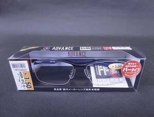 ★☆未使用品 ADVANCE AGING Opti ブルー 老眼鏡 バータイプ ジェントルコレクション +1.50☆★