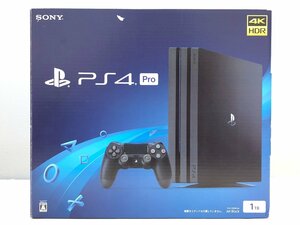 △【3】初期化済み SONY PS4Pro CUH-7200B ジェットブラック 1TB 同梱不可 1円スタート