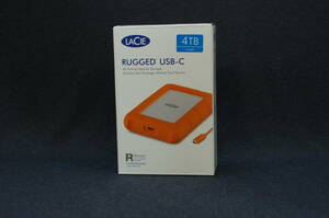 【α】LaCie : Rugged USB-C 4TB(130MB/s）ポータブルHDD　(※ 新品未使用！撮影開封）