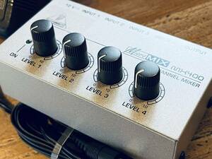 BEHRINGER MX400 MICROMIX 4chラインミキサー