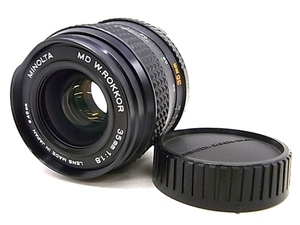 h0918 MINOLTA MD W.ROKKOR 35mm 1:1.8　φ49mm　カメラ　レンズ　ミノルタ