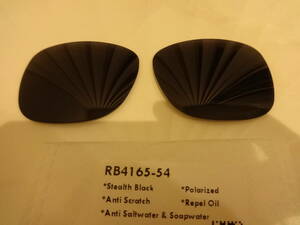 POLARIZED刻印入り！ Ray-Ban レイバン JUSTIN ジャスティン RB4165 カスタム偏光ハイグレードレンズ BLACK Color Polarized 新品