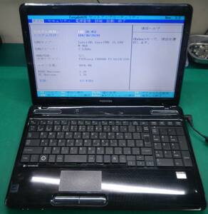 【再生用素材にどうぞ】中古ノートパソコン 東芝 T350/36ABD CPU：Core i5-460M/メモリ：4GB/無線LAN：内蔵/画面：15.6型/光学：DVDマルチ