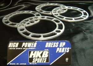 ★HKB ホイールスペーサー★4WD用 PCD：139.7-5穴 厚み 5ｍｍ (4枚セット)★ジムニー JB64W等