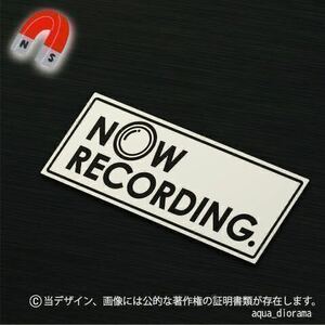 【マグネット】NOW RECORDING/録画中:横/WH karinモーター/ドラレコ