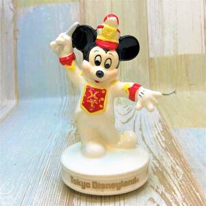 レア★ミッキー ミッキーマウス Micky Mouse フィギュア THE KINGDOM OF DREAMS AND MAGIC オルゴール★ディズニー Disney TDL 陶器製