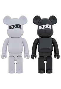 新品 本物■セット 黒1体 白1体■BE@RBRICK GOD SELECTION XXX 1000％ ホワイト　ブラック　 フィギュア ベアブリック ゴッドセレクション