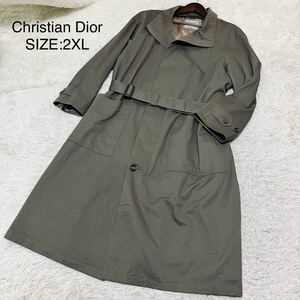 クリスチャンディオール Christian Dior LE CONNAISSEUR トレンチコート ロングコート ロング丈 アウター メンズ グレー 44R 2XL 3L