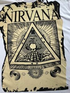 Nirvana ヴィンテージ バンドＴ フリーメイソン イルミナティ sub pop sonic youth red hot chili peppers hole mosquitohead 少年ナイフ