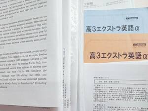 駿台　竹岡広信先生　高3エクストラ英語α　前期　後期　プリント　テキスト　フルセット　最上位クラス　駿台　鉄緑会　河合塾　東進　Z会