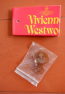 31 未使用 未開封 Vivienne Westwood ボタン 茶色 ヴィヴィアンウエストウッド オーヴ ロゴ 楕円