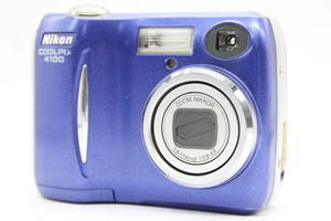 【返品保証】 【便利な単三電池で使用可】ニコン Nikon Coolpix E4100 ブルー コンパクトデジタルカメラ s6138