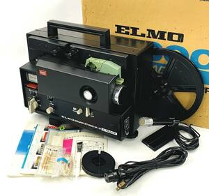 ELMO ST-600 ２トラック磁気＆光学サウンド８ミリ映写機 サウンドプロジェクター 取扱説明書 元箱あり フルセット【通電OK 現状品】