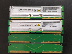 RIMM 256MB/16 ECC 800-45 2枚セット(合計512MB) C-RIMM2枚付き IBM