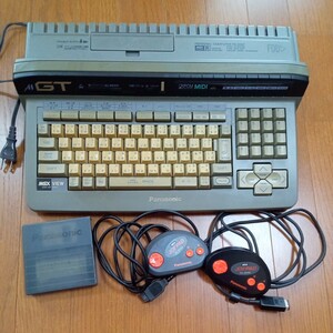 MSX　Panasonic　A1GT　とシステムディスク3枚　JOY PAD FS−JS220　2個