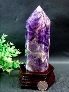 天然～愛の守護石～夢幻紫水晶アメジスト六角柱179G2-114G10D