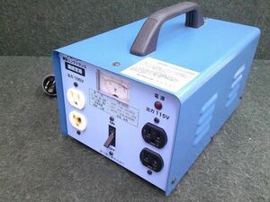 中古 日動工業 AC200V 50Hz/60Hz 3kVA 変圧器 ダウントランス 屋内型 連続定格 降圧専用トランス TB-300D