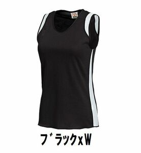 新品 陸上 ランニング シャツ ブラックxW XLサイズ 子供 大人 男性 女性 wundou ウンドウ 5520 送料無料