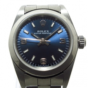 ROLEX(ロレックス) 腕時計 オイスターパーペチュアル 76080 レディース SS/10コマ ブルー