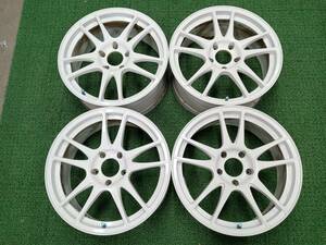 ★軽量★ KOSEI DIREZZA RSC 17×7J +48 5H-114.3 4本セット★ホワイト★ エクストレイル・CX-5・CX-8・アウトバック等★1円スタート★