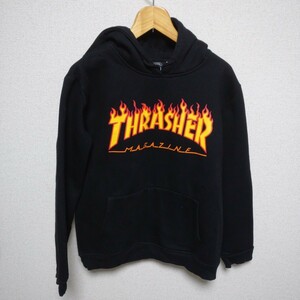 THRASHER スラッシャー パーカー ska8 スケートボード skate M L XL 黒 ブラック