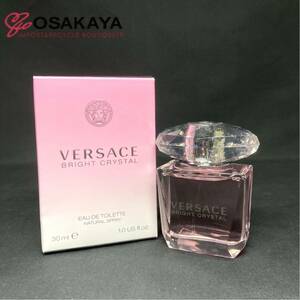 使用わずか VERSACE ヴェルサーチェ ブライト クリスタル オーデトワレ 30ml ヴェルサーチ 柚子 ロータス ムスク 【レターパックプラス便】